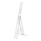 Hailo Mehrzweckleiter Master S120 3-teilig 3 x 12 Sprossen