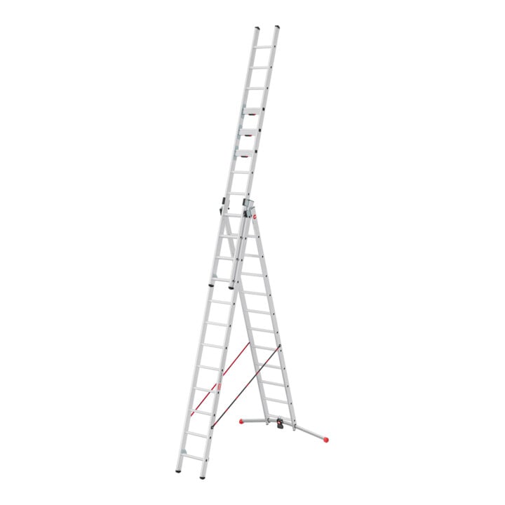 Hailo Mehrzweckleiter Master S120 3-teilig 3 x 12 Sprossen