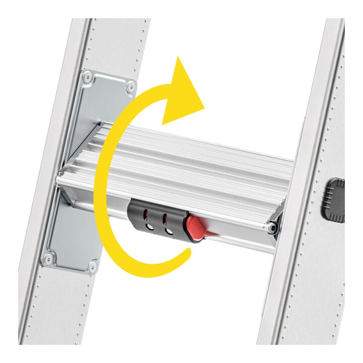 Hailo Mehrzweckleiter Master S120 3-teilig 3 x 12 Sprossen