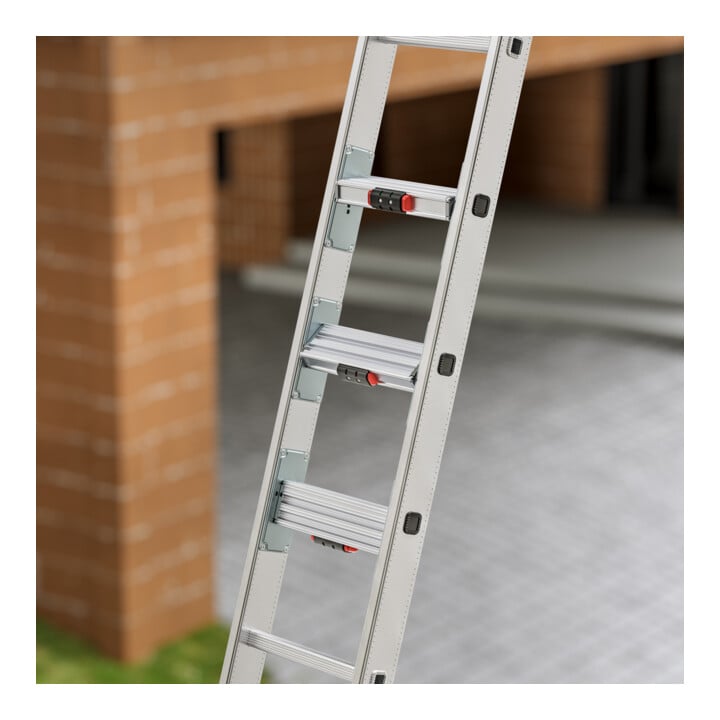 Hailo Mehrzweckleiter Master S120 3-teilig 3 x 12 Sprossen
