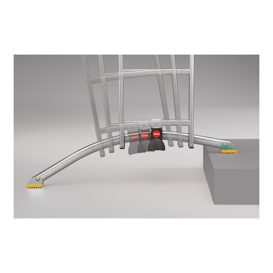 Hailo Mehrzweckleiter ProfiLine duo 2-teilig 2x10 Sprossen