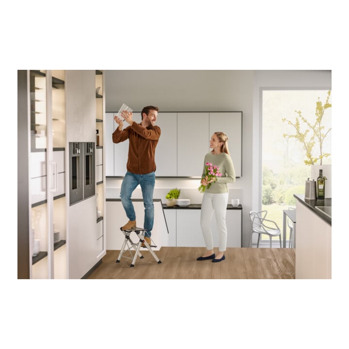 Hailo Mini ComfortLine, Komfort-Trittleiter, 2 Stufen