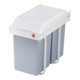 Hailo Multi-Box duo L, Einbau-Mülleimer, 2x14 ltr-1