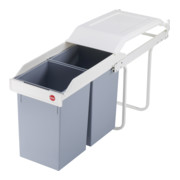 Hailo Multi-Box duo L, Einbau-Mülleimer, 2x14 ltr-2