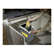 Hailo Multi-Box duo L, Einbau-Mülleimer, 2x14 ltr-5