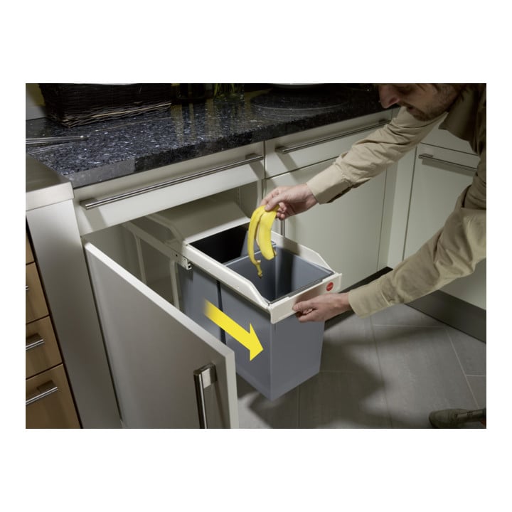 Hailo Multi-Box duo L, Einbau-Mülleimer, 2x14 ltr
