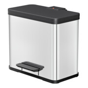 Hailo Öko duo Plus L, Tret-Mülltrenner, 17 + 9 ltr, Edelstahl