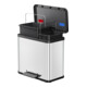 Hailo duo Plus L, Tret-Mülltrenner, 17 + 9 ltr, Edelstahl