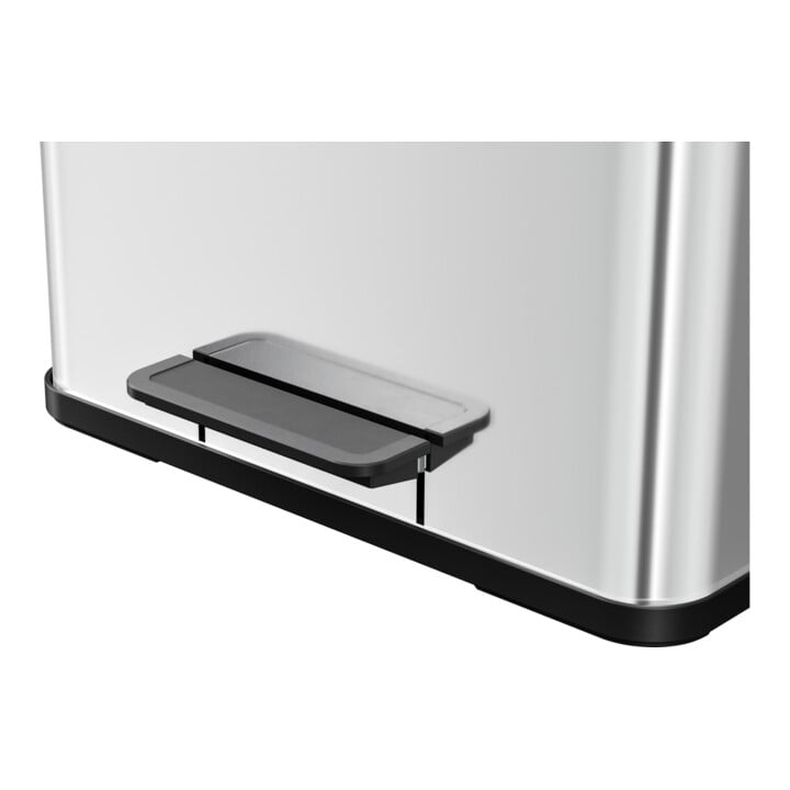 Hailo duo Plus L, Tret-Mülltrenner, 17 + 9 ltr, Edelstahl