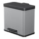 Hailo Öko duo Plus L, Tret-Mülltrenner, 17 + 9 ltr, Grau-1