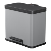 Hailo Öko duo Plus L, Tret-Mülltrenner, 17 + 9 ltr, Grau