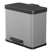 Hailo Öko duo Plus L, Tret-Mülltrenner, 17 + 9 ltr, Grau