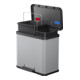 Hailo Öko duo Plus L, Tret-Mülltrenner, 17 + 9 ltr, Grau-2