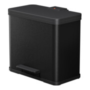 Hailo Öko duo Plus L, Tret-Mülltrenner, 17 + 9 ltr, Schwarz