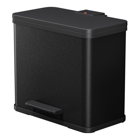Hailo Öko trio Plus L, Tret-Mülltrenner, 3x9 ltr, Schwarz