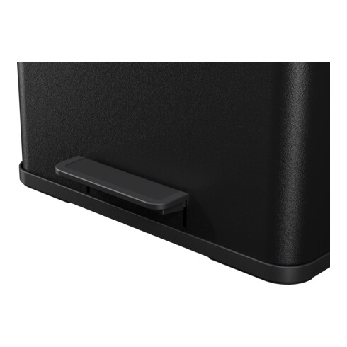 Hailo Öko trio Plus L, Tret-Mülltrenner, 3x9 ltr, Schwarz