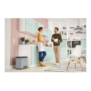 Hailo Öko trio Plus L, Tret-Mülltrenner, 3x9 ltr, Silber-4