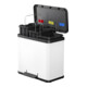 Hailo trio Plus L, Tret-Mülltrenner, 3x9 ltr, Weiß