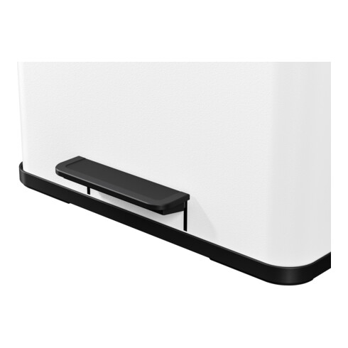 Hailo Öko trio Plus L, Tret-Mülltrenner, 3x9 ltr, Weiß