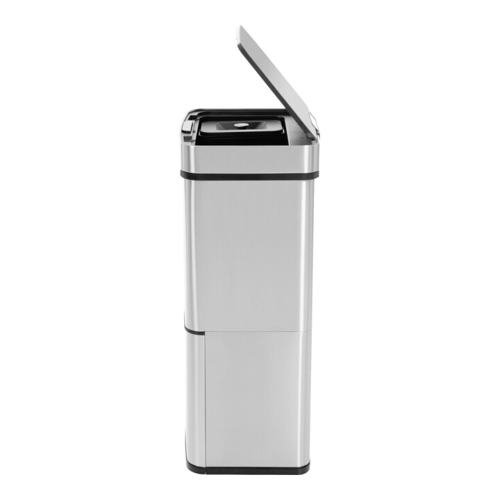 Hailo Öko Vario XL, Design-Sensor-Mülltrenner, 25 + 25 + 4 ltr, Edelstahl Anti-Fingerprint