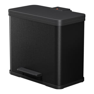 Hailo Öko duo Plus L, Poubelle à pédale, 17 + 9 ltr, noir