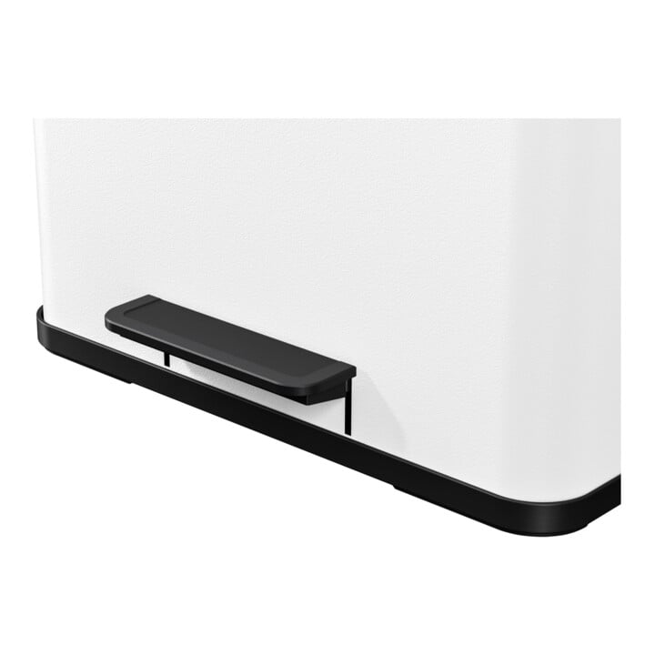 Hailo Öko trio Plus L, Poubelle à pédale, 3x9 l, blanc