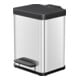 Hailo Öko uno Plus M, poubelle à pédale, 17 l, inox