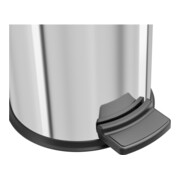 Hailo Poubelle à pédale ProfiLine Solid 4 inox-4
