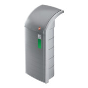 Hailo poubelle de tri ProfiLine WSB120 aluminium blanc