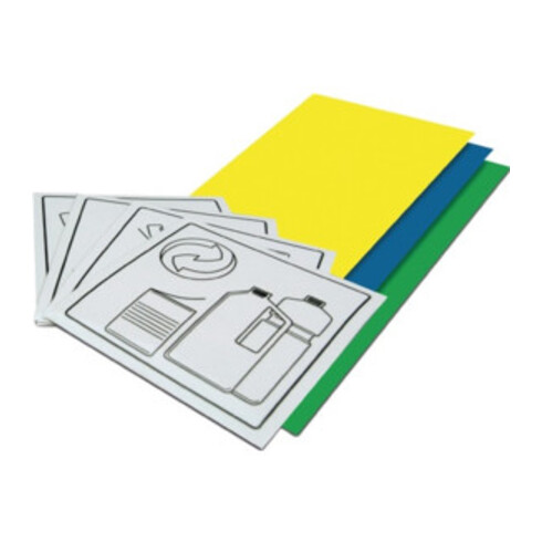 Hailo poubelle de tri ProfiLine WSB120 aluminium blanc