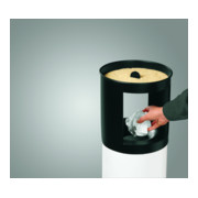 Hailo ProfiLine Care 25 Weiß Ascher-Papierkorb-Kombination-2