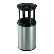 Hailo ProfiLine combi plus 30 Grau Ascher-Papierkorb-Kombination-1