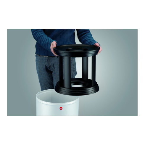 Hailo ProfiLine combi plus 30 Weiß Ascher-Papierkorb-Kombination