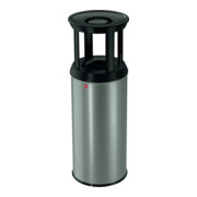 Hailo ProfiLine combi plus 50 Grau Ascher-Papierkorb-Kombination-1