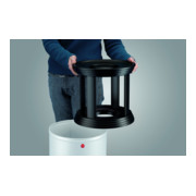 Hailo ProfiLine combi plus 50 Grau Ascher-Papierkorb-Kombination-4