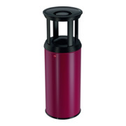 Hailo ProfiLine combi plus 50 Rot Ascher-Papierkorb-Kombination-1