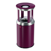 Hailo ProfiLine combi pro 30 Bordeaux-Rot Ascher-Papierkorb-Kombination-1