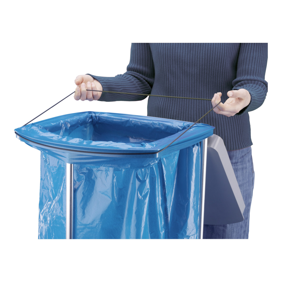 Hailo ProfiLine MSS XXXL, support pour sacs poubelle, 120 ltr