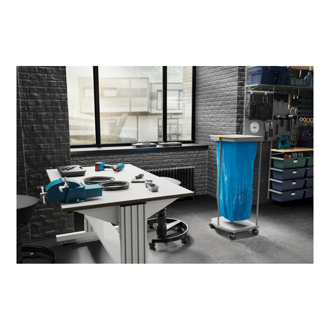Hailo ProfiLine MSS XXXL, support pour sacs poubelle, 120 ltr