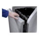 Hailo ProfiLine WSB Design Plus XXXL, Collecteur de déchets, 120 litres, argenté-5