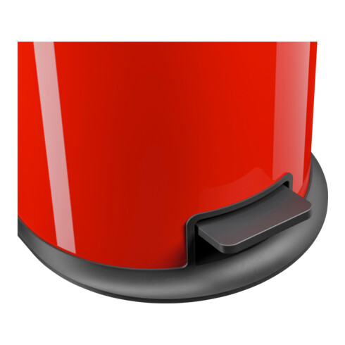 Hailo Pure M, Design-Tret-Mülleimer, 12 ltr, Rot