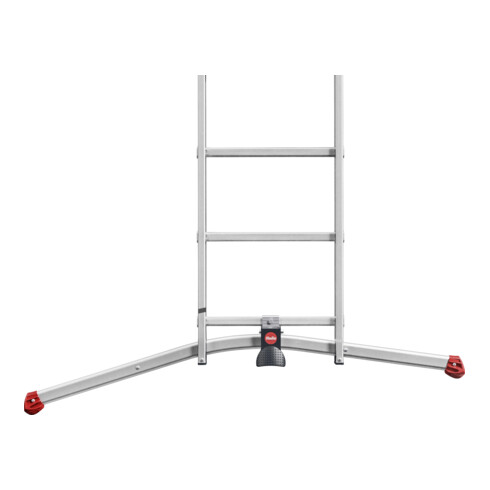 Hailo S100 ProfiLOT, Aluminium Kombileiter 3-teilig, 2x6 + 1x5 Sprossen