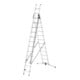 Hailo S100 ProfiLOT, Aluminium Kombileiter 3-teilig, 3x12 Sprossen-1