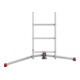 Hailo S100 ProfiLOT, échelle combinée en aluminium 3 parties, 2x6 + 1x5 barreaux-2