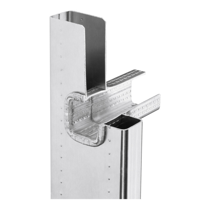 Hailo S60 ProfiStep uno, Aluminium-Anlegeleiter, 6 Sprossen