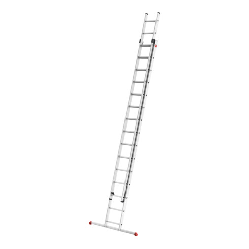 Hailo S80 ProfiStep duo, échelle coulissante en aluminium 2 parties, 2x15 barreaux