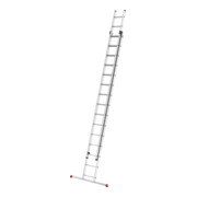 Hailo S80 ProfiStep duo, échelle coulissante en aluminium 2 parties, 2x15 barreaux