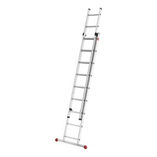 Hailo échelle à coulisse en aluminium ProfiStep duo 2 sections