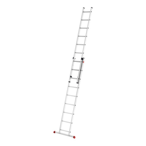 Hailo échelle à coulisse en aluminium ProfiStep duo 2 sections