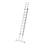 Hailo S80 ProfiStep duo, échelle coulissante en aluminium en 2 parties, 2x12 barreaux